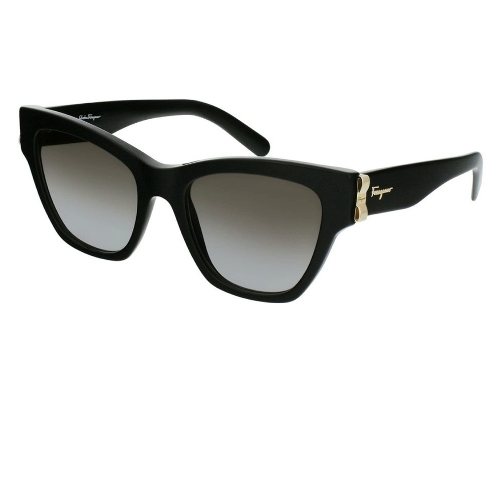 Salvatore Ferragamo SF 1010S 001 Black Sunglasses with Grey Lenses